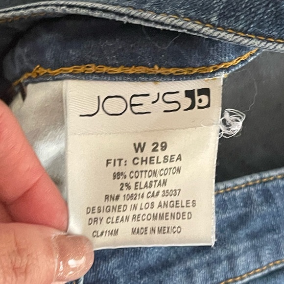Joe's Jeans Blue Straight Leg Denim - Picture 2 of 4